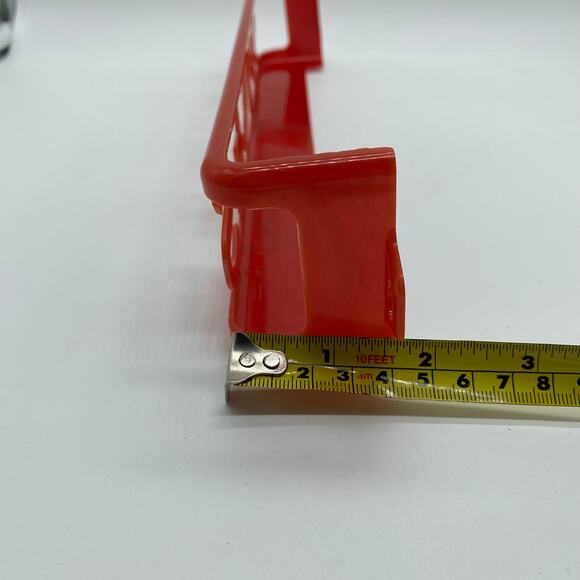 Lustro-Ware Red SPICES Hanging Wall Spice Rack Plastic Mid Century Kitschy Retro - Picture 7 of 8